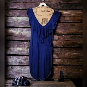 Lush V Neck Style Racer Back Dress Size M